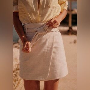 Sezane Leandra Skirt Ecru - Size 4
